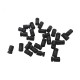 RJX 100pcs 3x6x10mm  Damping Balls AV Shock Absorber Ball Damper Anti-Vibration Ball