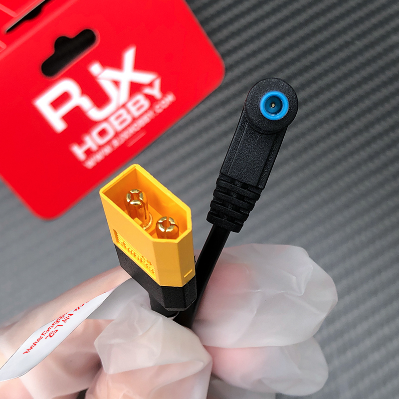 RJX 1pcs for DJI Avata Goggles Power Cable XT60 Male Plug to 4530 Connector Adapter Wire RC FPV Drone Video Glasses Parts