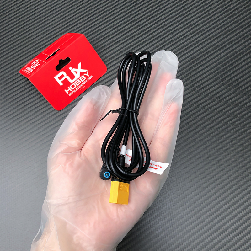 RJX 1pcs for DJI Avata Goggles Power Cable XT60 Male Plug to 4530 Connector Adapter Wire RC FPV Drone Video Glasses Parts