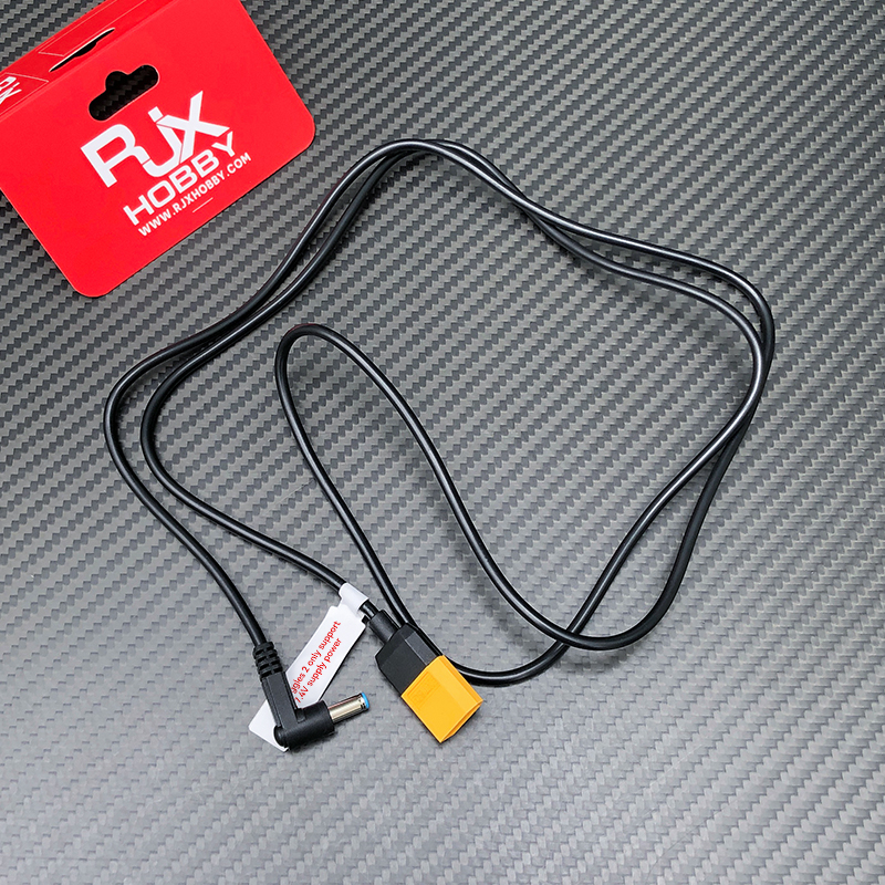 RJX 1pcs for DJI Avata Goggles Power Cable XT60 Male Plug to 4530 Connector Adapter Wire RC FPV Drone Video Glasses Parts