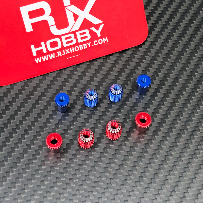 RJX 1Pair Gimbal Thumb Stick Ends M3 M4 Anti-slipping Cap for FrSky JR Futaba Spektrum Radiomaster Part