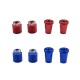 RJX 1Pair Gimbal Thumb Stick Ends M3 M4 Anti-slipping Cap for FrSky JR Futaba Spektrum Radiomaster Part