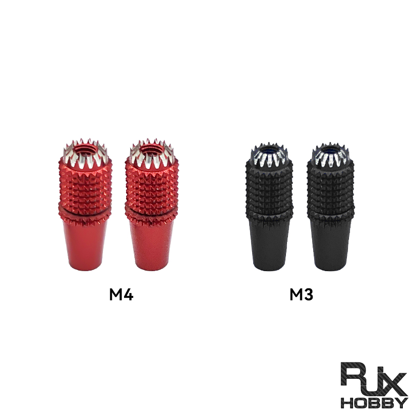 RJX 1Pair Gimbal Thumb Stick Ends M3 M4 Anti-slipping Cap for FrSky JR Futaba Spektrum Radiomaster Part
