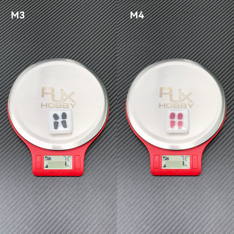 RJX 1Pair Gimbal Thumb Stick Ends M3 M4 Anti-slipping Cap for FrSky JR Futaba Spektrum Radiomaster Part