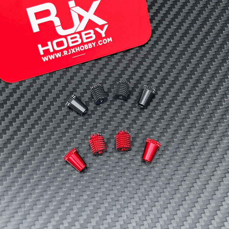 RJX 1Pair Gimbal Thumb Stick Ends M3 M4 Anti-slipping Cap for FrSky JR Futaba Spektrum Radiomaster Part