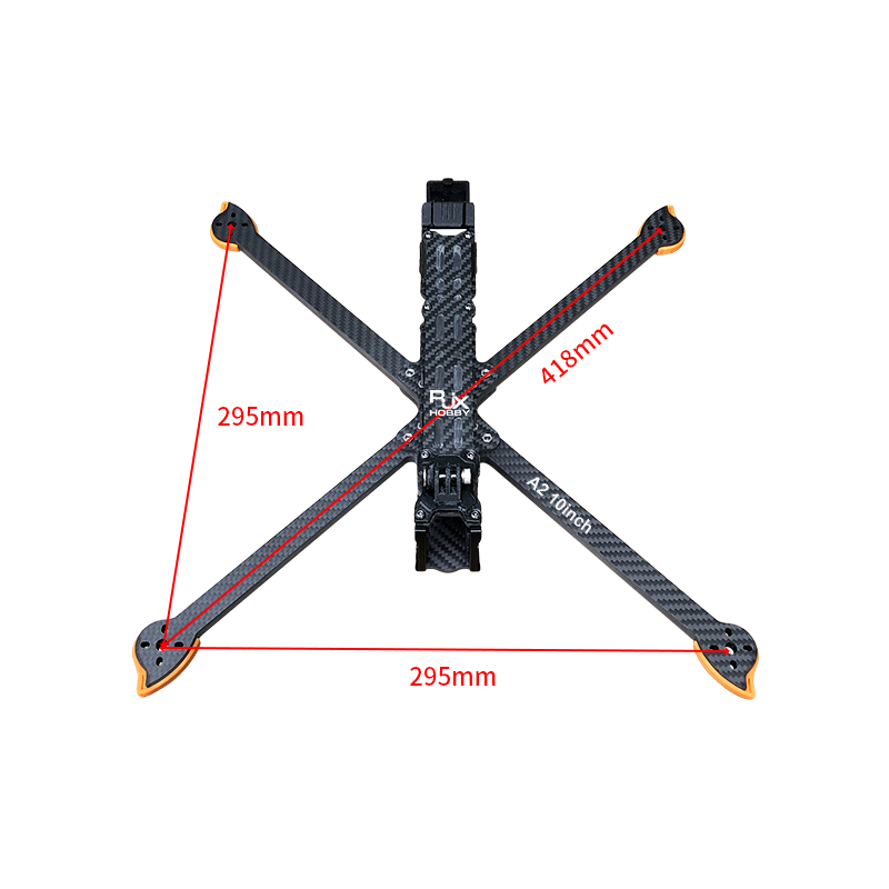 RJX A2 10inch Carbon Fiber Frame Kit For RC FPV Racing Drone