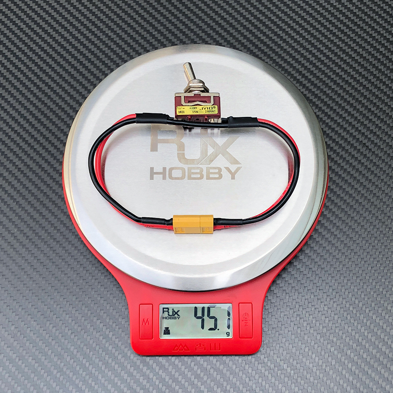 RJX 1pcs RC Aircraft Drone Battery ESC Connecting Adapter Large Current High Load Switch with XT60 Connector Power ON-off