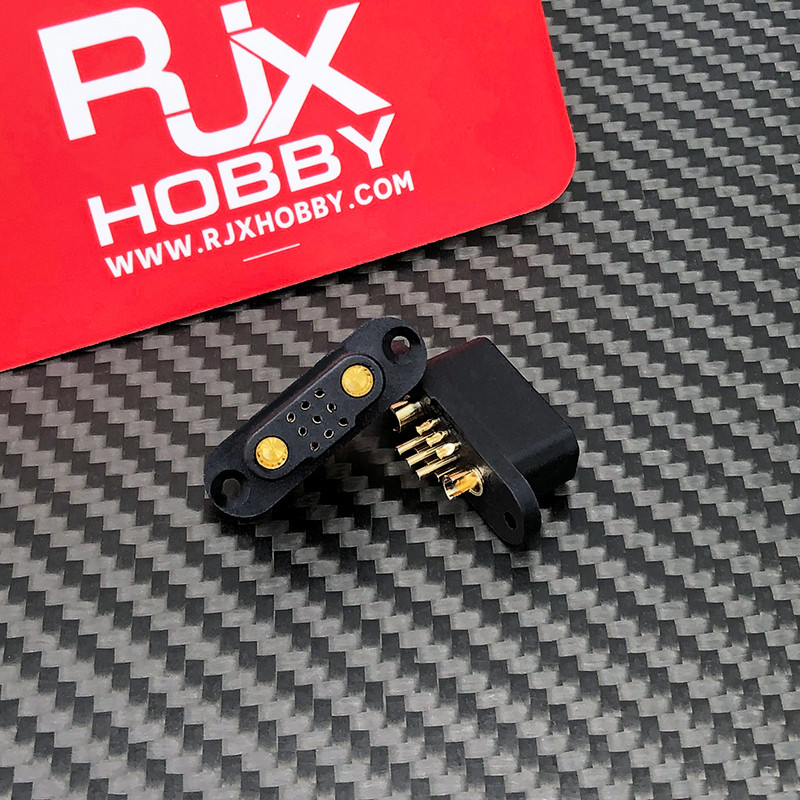 RJX 1Pair 2+9 500V 25A Quick Release Plug Male Female Brushless Motor Servo Connector