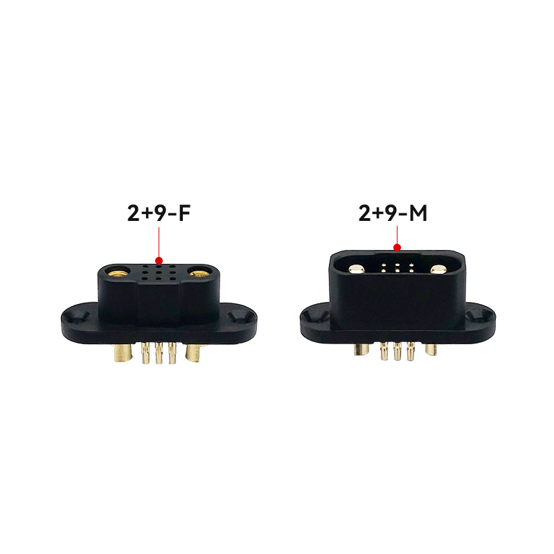 RJX 1Pair 2+9 500V 25A Quick Release Plug Male Female Brushless Motor Servo Connector