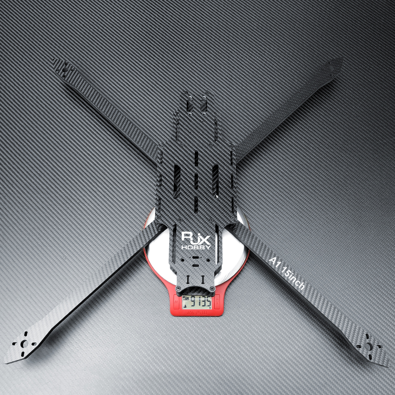 RJX A1 15inch Optical Fiber Carbon Fiber Twill matte Frame Kit for RC FPV Racing Drone