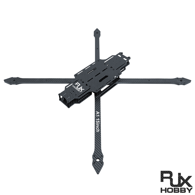RJX A1 15inch Optical Fiber Carbon Fiber Twill matte Frame Kit for RC FPV Racing Drone