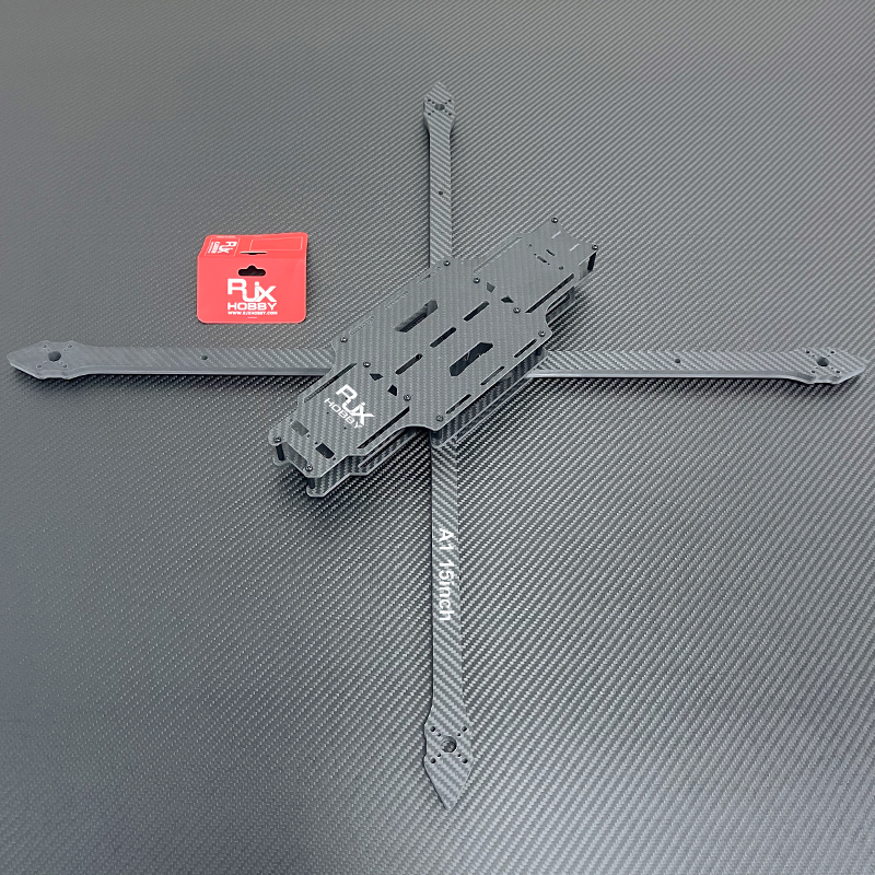 RJX A1 15inch Optical Fiber Carbon Fiber Twill matte Frame Kit for RC FPV Racing Drone