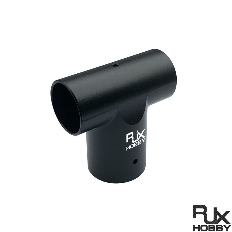 RJX 1pcs 30 to 25mm Landing Gear Aluminum Alloy Tee Tripod Carbon Fiber Tube Connector For Agriculture Drone UAV