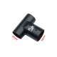 RJX 1pcs 30 to 25mm Landing Gear Aluminum Alloy Tee Tripod Carbon Fiber Tube Connector For Agriculture Drone UAV