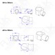 RJX 1pcs Landing Gear Aluminum Alloy Tee Tripod 30 to 40 / 30 to 45 /30 to 50 / 40 to 50 mm Carbon Fiber Tube Connector