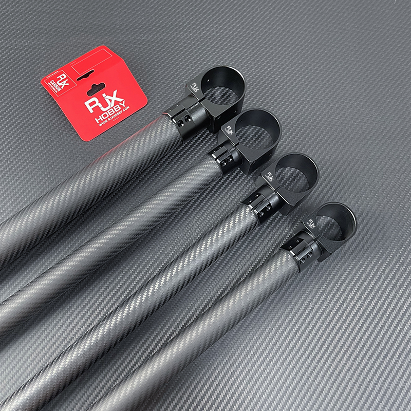 RJX 1pcs Landing Gear Aluminum Alloy Tee Tripod 30 to 40 / 30 to 45 /30 to 50 / 40 to 50 mm Carbon Fiber Tube Connector