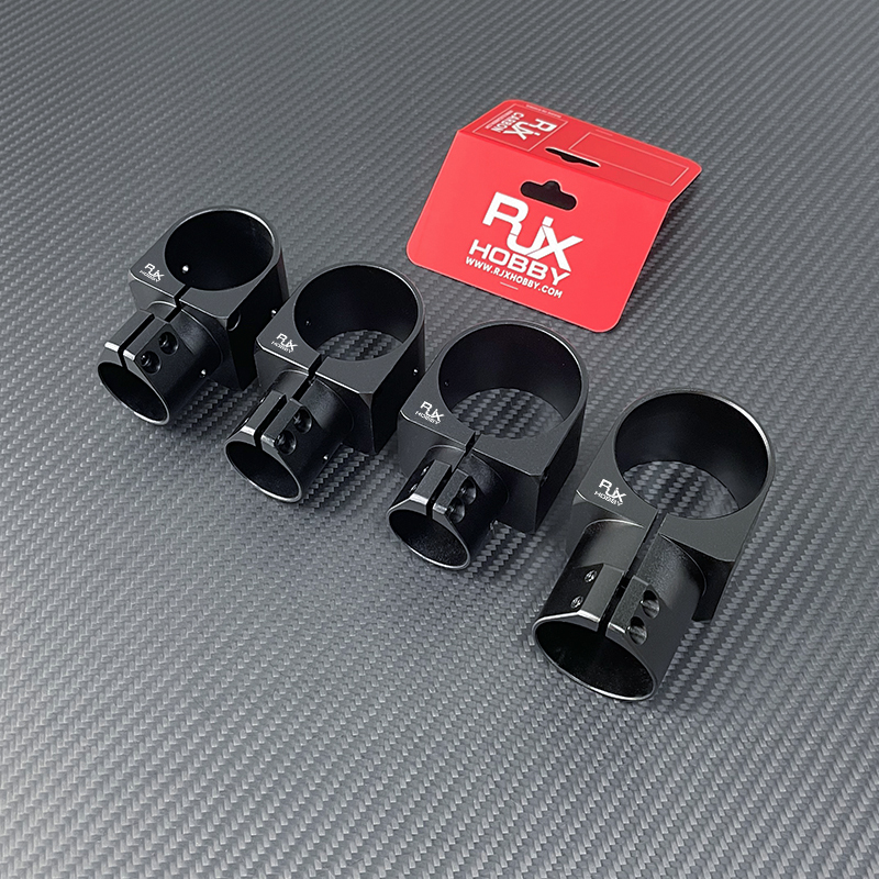 RJX 1pcs Landing Gear Aluminum Alloy Tee Tripod 30 to 40 / 30 to 45 /30 to 50 / 40 to 50 mm Carbon Fiber Tube Connector