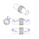 RJX 1pcs 25mm Aluminum Pipe Connector Carbon Tube Joint for Drone Quadcopter UAV