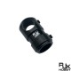 RJX 1pcs Landing Gear Aluminum Alloy Tee Tripod 12 to 12mm Carbon Fiber Tube Connector For Agriculture Drone UAV
