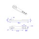 RJX 1pcs 25T CNC Metal Servo Arm For Futaba Servo