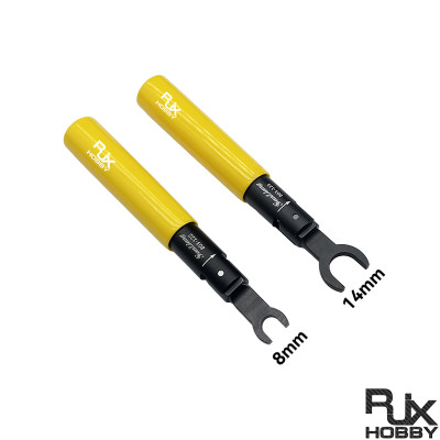 RJX 1pcs 90 Degree Bending Head 8mm / 14mm Crowfoot Spanner 1Nm RF Connector Torque Wrench