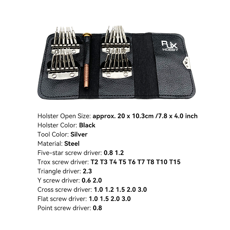 RJX 25 in 1 Screwdriver Repair Tool Kit for Mobile Phone, Laptop, PC, Tablet, Glasses and Other Electronics