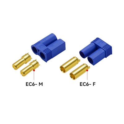 RJX 5Sets EC6 Battery Plug Connector Power Connector Male and Female for Aircraft Electric Vehicles Connector Battery Plug