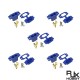 RJX 5pcs EC8E-M EC8 Male With Cover Current 100A Connector Panel Mount Retainable Power Plug