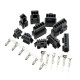 RJX 100sets JST 2P/3P/4P/5P/6P SM 2.54mm  Female and Male wire connector housing