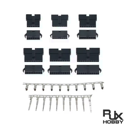 RJX 100sets JST 7P/8P/9P/10P/11P/12P SM 2.54mm  Female and Male wire connector housing