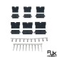 RJX 100sets JST 7P/8P/9P/10P/11P/12P SM 2.54mm  Female and Male wire connector housing