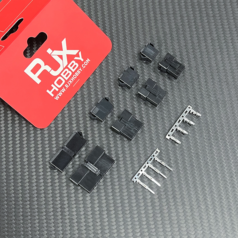 RJX 100sets JST 2P/3P/4P/5P/6P SM 2.54mm  Female and Male wire connector housing