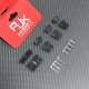 RJX 100sets JST 2P/3P/4P/5P/6P SM 2.54mm  Female and Male wire connector housing