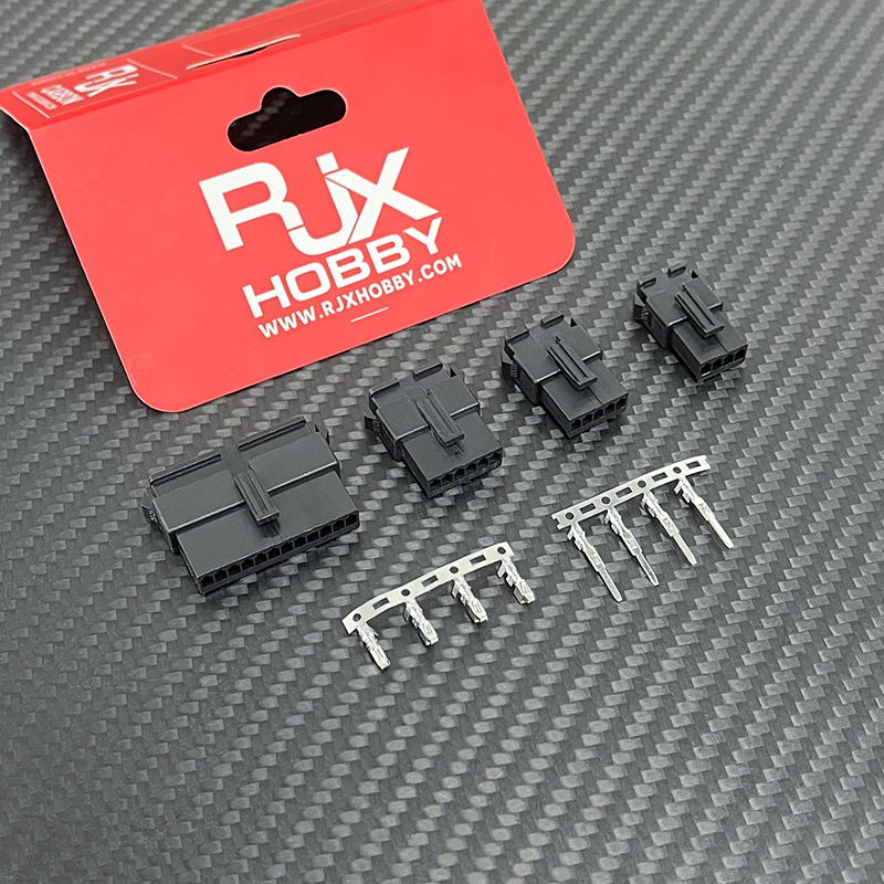 RJX 100sets JST 2P/3P/4P/5P/6P SM 2.54mm  Female and Male wire connector housing