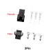 RJX 100sets JST 2P/3P/4P/5P/6P SM 2.54mm  Female and Male wire connector housing
