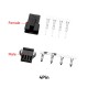 RJX 100sets JST 2P/3P/4P/5P/6P SM 2.54mm  Female and Male wire connector housing