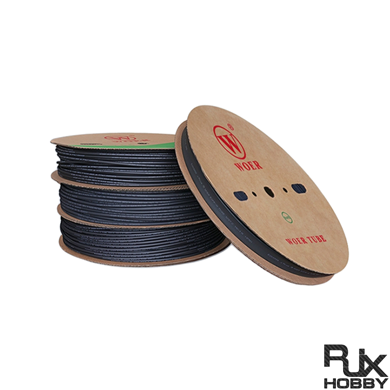 RJX 100 meter φ6mm φ8mm 4:1 Heat Shrink Tubing Adhesive Waterproof Glue Insulated Dual Wall Black Heat Shrinkable Tube