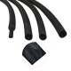 RJX 100 meter φ6mm φ8mm 4:1 Heat Shrink Tubing Adhesive Waterproof Glue Insulated Dual Wall Black Heat Shrinkable Tube