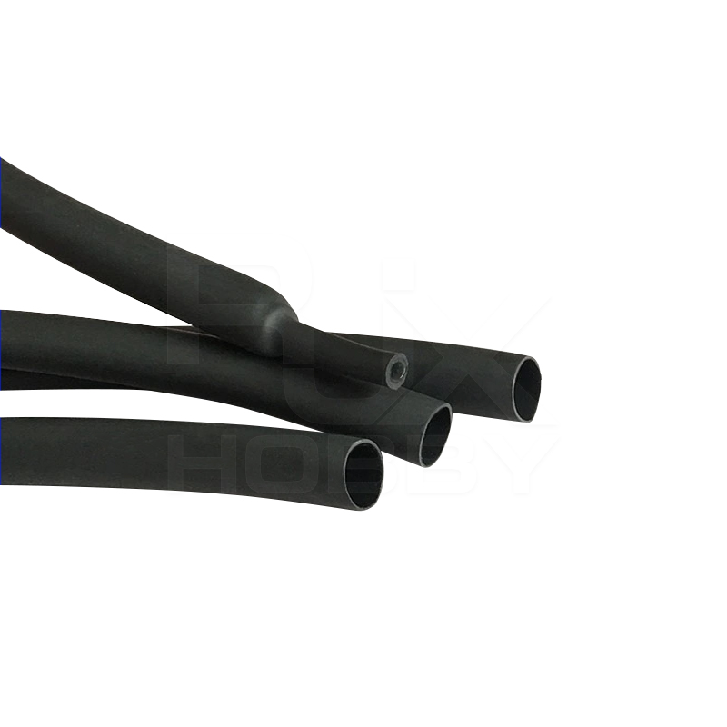RJX 100 meter φ6mm φ8mm 4:1 Heat Shrink Tubing Adhesive Waterproof Glue Insulated Dual Wall Black Heat Shrinkable Tube