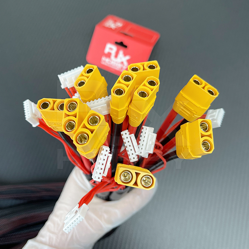 RJX 1 PCS 7P JST XHP EC8 to XT90 Male  Female Connectors Extension Cable