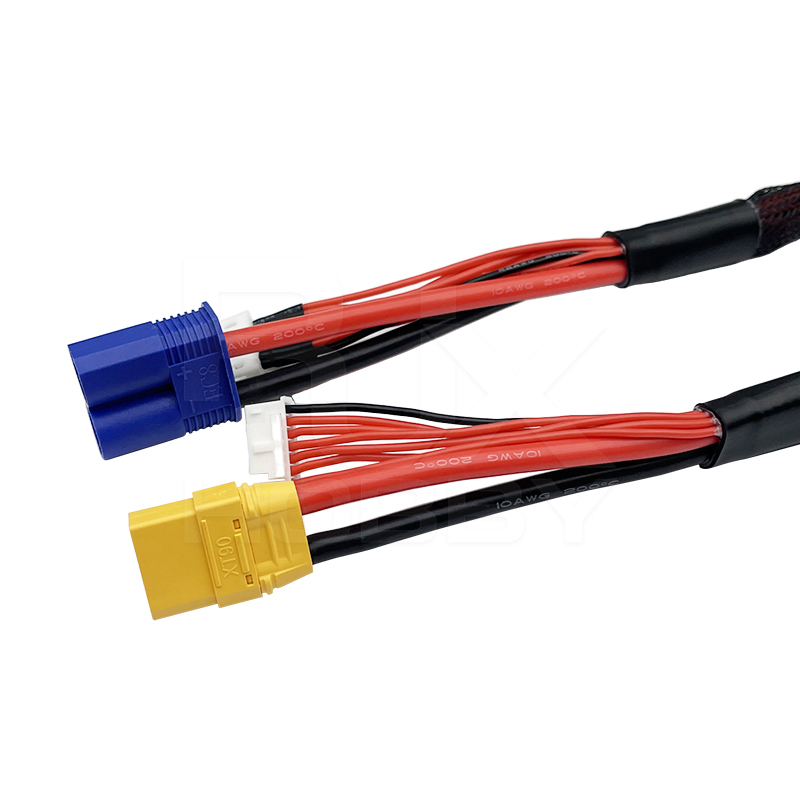 RJX 1 PCS 7P JST XHP EC8 to XT90 Male  Female Connectors Extension Cable