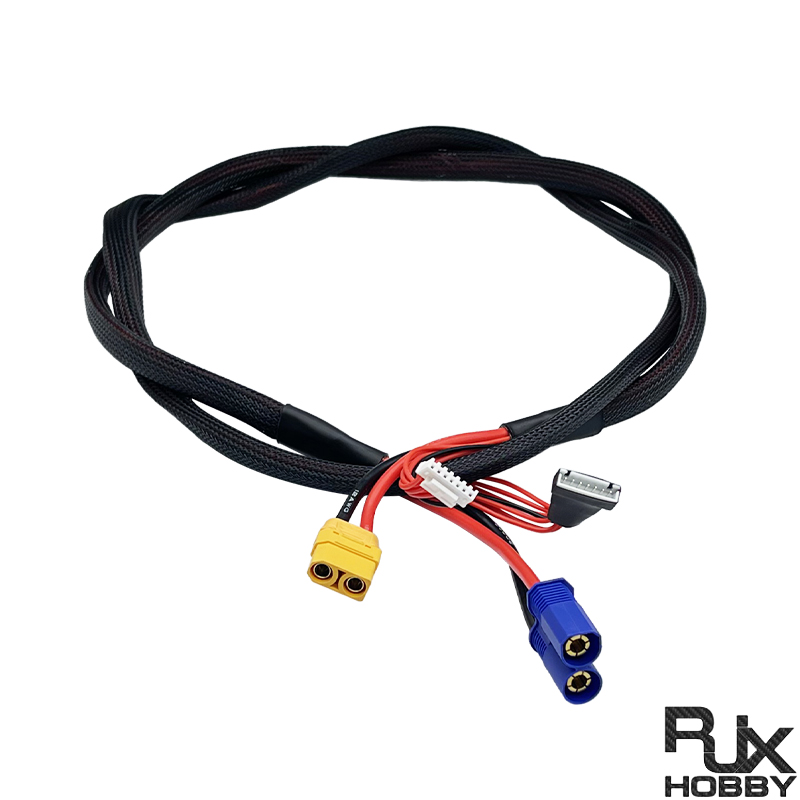 RJX 1 PCS 7P JST XHP EC8 to XT90 Male  Female Connectors Extension Cable