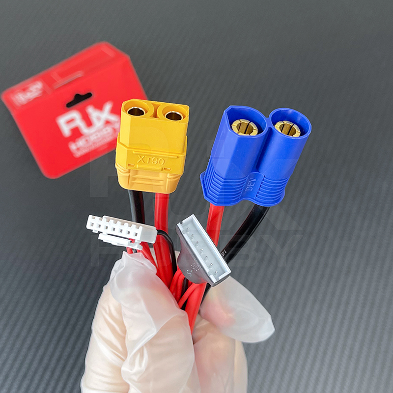 RJX 1 PCS 7P JST XHP EC8 to XT90 Male  Female Connectors Extension Cable