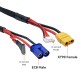 RJX 1 PCS 7P JST XHP EC8 to XT90 Male  Female Connectors Extension Cable