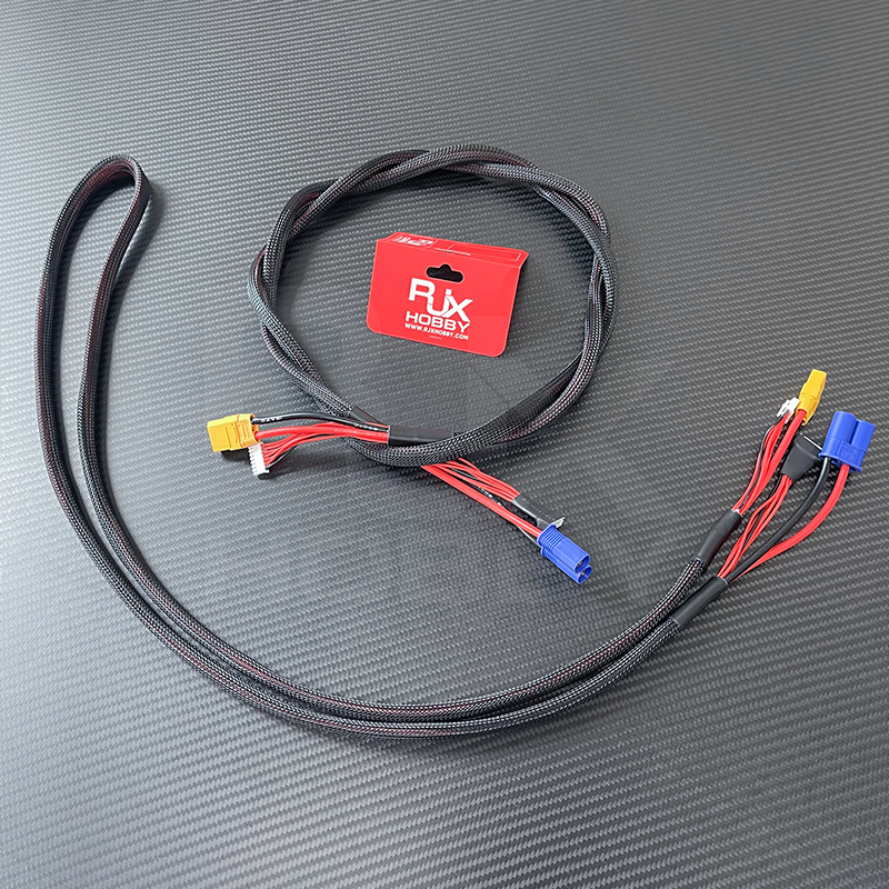 RJX 1 PCS 7P JST XHP EC8 to XT90 Male  Female Connectors Extension Cable