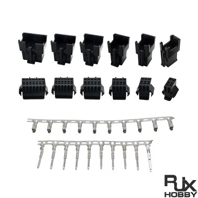 RJX 100 sets JST 2P/3P/4P/5P/6P/7P SM 2.54mm Double Row Female and Male wire connector housing