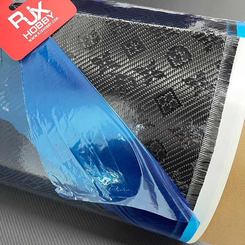 RJX 1 meter 240g/㎡ Geometric Print LV Pattern prepreg carbon fiber  cloth