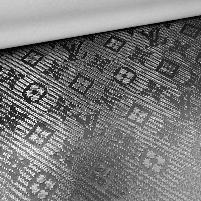 RJX 1 meter 240g/㎡ Geometric Print LV Pattern prepreg carbon fiber  cloth