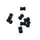 RJX 100pcs 3x5x8.5/3x6x9mm Damping Balls AV Shock Absorber Ball Damper Anti-Vibration Ball