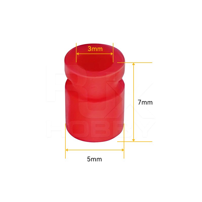 RJX 100pcs 3x5x7mm Damping Balls AV Shock Absorber Ball Damper Anti-Vibration Ball